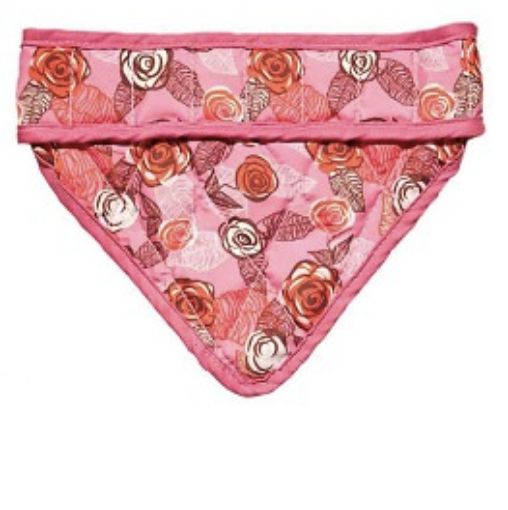 Immagine di AQUA COOLKEEPER PET BANDANA REFRIGERANTE ROSA ROSES TG 11 XL COLLO CIRCONFERENZA DA 61 A 68 CM