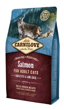 Immagine di CARNILOVE SALMONE GATTI ADULTI 2 KG GATTI  SENSIBILI O CON PELO LUNGO GATTO