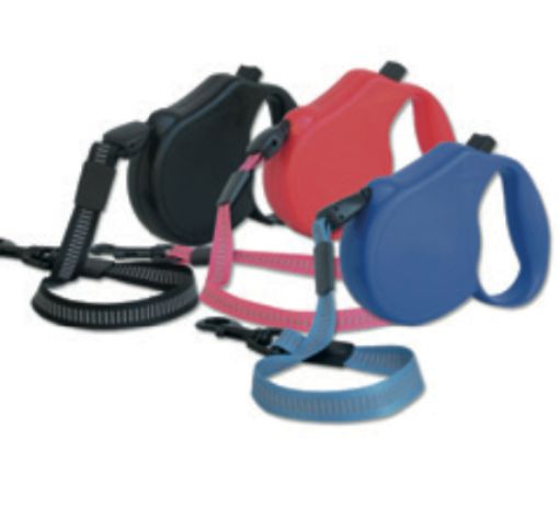 Immagine di GUINZAGLIO RIAVVOLGIBILE ROSSO ARQUI ROLLER FLEXY 4MT per cane da 21 a 50 KG