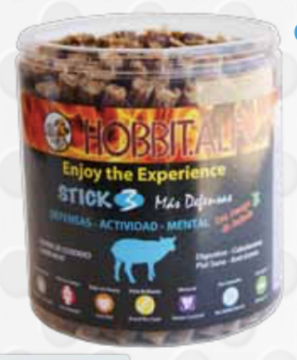 Immagine di HOBBIT BOTTE 1 KG BARRETTE DI CARNE ESSICCATA AL MANZO CON OMEGA 3