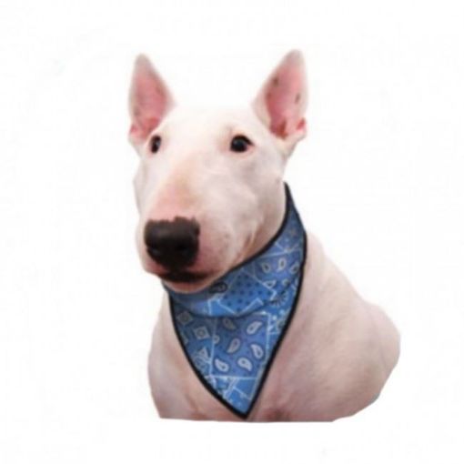 Immagine di AQUA COOLKEEPER PET BANDANA REFRIGERANTE BLU WESTERN TG 03 XS COLLO DA 26 A 33 CM