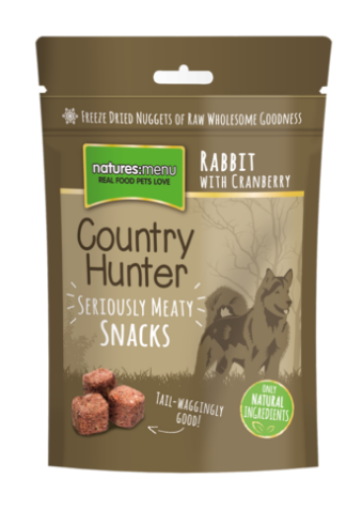 Immagine di NATURES:MENU COUNTRY HUNTER AL CONIGLIO CON MIRTILLI ROSSI DA 50gr