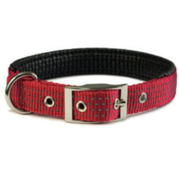 Immagine di SALDI COLLARE NYLON MORBIDO ROSSO 2 CM x 45 cm (da 39 a 45 cm di dimensione collo)