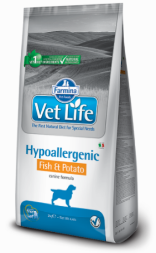 Immagine di Farmina VET LIFE HYPOALLERGENIC PESCE E PATATE 12 kg