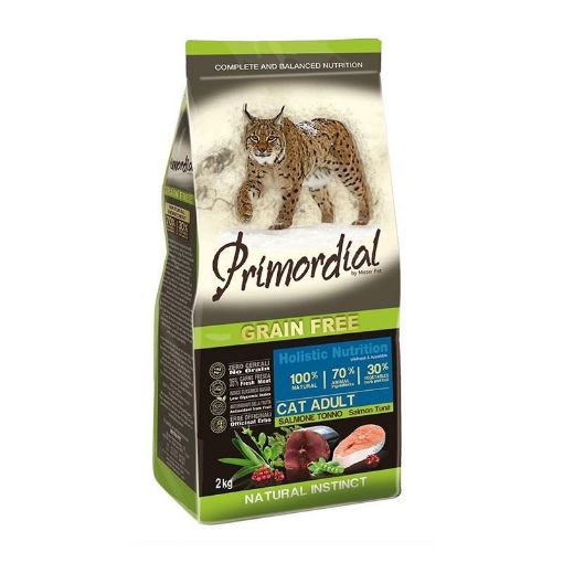 Immagine di SALDI PRIMORDIAL GATTO SALMONE E TONNO GRAIN FREE 400 gr