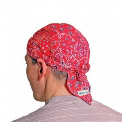 Immagine di BANDANA REFRIGERANTE UOMO/DONNA ADULTI ROSSA RED WESTERN AQUACOOLKEEPER