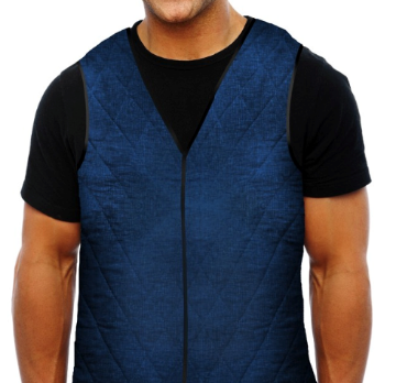 Immagine di GILET REFRIGERANTE UOMO ADULTI TG 13 XXL BLU PACIFIC AQUACOOLKEEPER