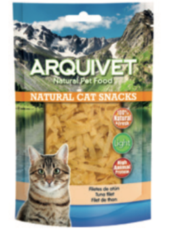 Immagine di ARQUIVET SNACK GATTO FILETTI DI TONNO ESSICCATO 50 gr