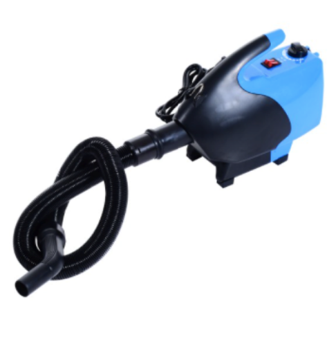 SOFFIATORE ASCIUGATORE PER CANI 2600W BLU con velocità e temp regolabile