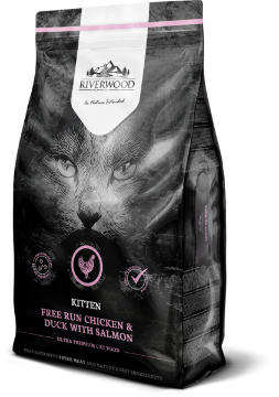 Immagine di RIVERWOOD GATTO KITTEN POLLO, ANATRA e SALMONE 6 KG GRAIN FREE CUCCIOLI