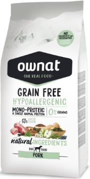 OWNAT MAIALE LINEA HYPO Per CANE ADULTO 12 KG GRAIN FREE