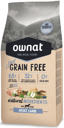 OWNAT LINEA JUST AGNELLO CANE ADULTO 14 KG GRAIN FREE 