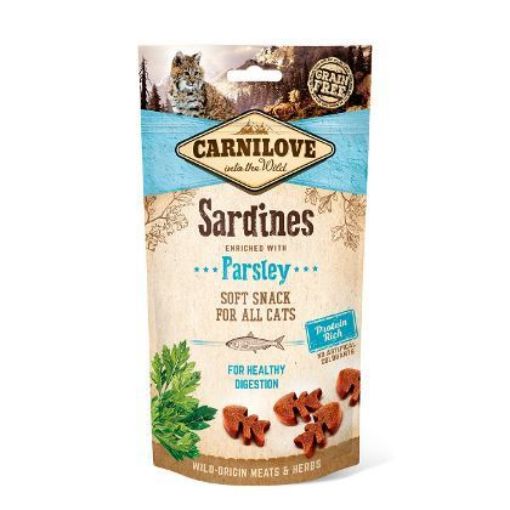 SNACK GATTO CARNILOVE SOFT grain free  SARDINE 50 GR