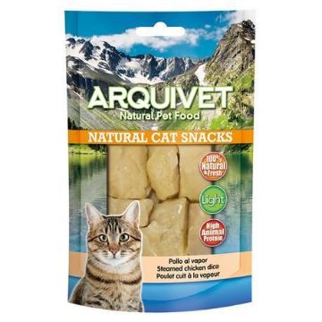 ARQUIVET SNACK GATTO FILETTI DI POLLO AL VAPORE 50 gr