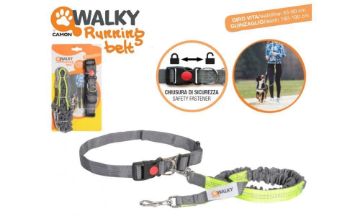 WALKY RUNNING BELT - CINTURA AMMORTIZZATA CON GUINZAGLIO