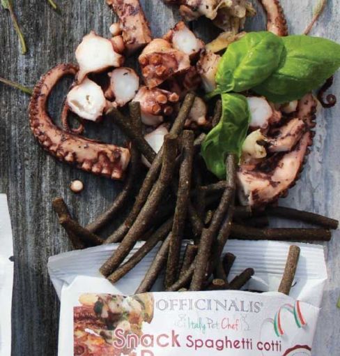 OFFICINALIS SNACK SPAGHETTI al PESCE POLPO e SEPPIA 100 gr dalla grana