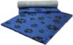 Cuscino tappeto relax VETFLEECE BLU E ANTRACITE tg. M 100X75 cm antiscivolo cani gatti - simil VETBED