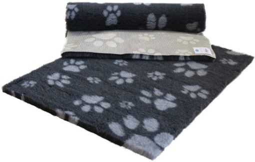 Cuscino tappeto relax VETFLEECE ANTRACITE E GRIGIO tg.L 150X100 cm antiscivolo cani gatti - simil VETBED