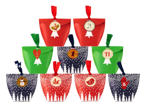 MINI- CALENDARIO AVVENTO STILE 16 SACCHETTI (LIMITED EDITION) DA APPENDERE X CANI 100% GRAIN FREE 100% senza POLLO