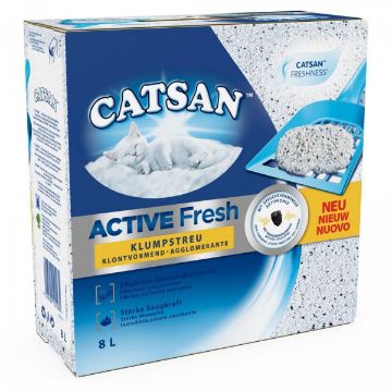 Immagine di LETTIERA GATTO CATSAN 8 l Active Fresh - Lettiera agglomerante per gatti