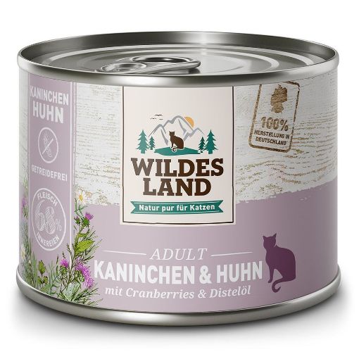 WILDES LAND CLASSIC UMIDO GATTO CONIGLIO E POLLO 200 gr  Completo