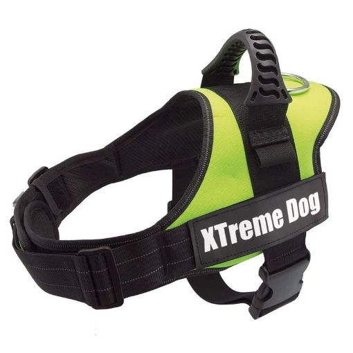 PETTORINA CANE XTREME DOG Taglia L GIALLO FOSFORESCENTE circonf. torace 70-95 cm