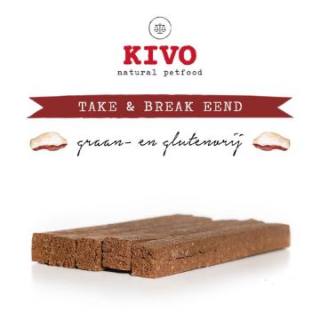 KIVO TAKE A BREAK SOFT SNACK 1 BARRETTA. 18 CM al gusto ANATRA GRAIN FREE