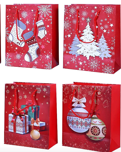 RED BAG NATALE Premium - SACCHETTO REGALO cani