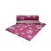 Cuscino tappeto relax VETFLEECE ROSA E BIANCO tg. MAXI QUADRATO150 X 150 cm antiscivolo cani gatti - simil VETBED