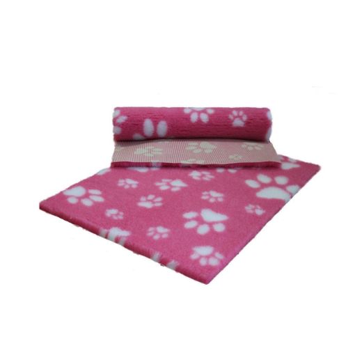 Cuscino tappeto relax VETFLEECE ROSA E BIANCO tg. MAXI QUADRATO150 X 150 cm antiscivolo cani gatti - simil VETBED