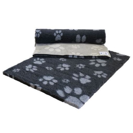 Cuscino tappeto relax VETFLEECE ANTRACITE E GRIGIO tg. MAXI QUADRATO150 X 150 cm antiscivolo cani gatti - simil VETBED