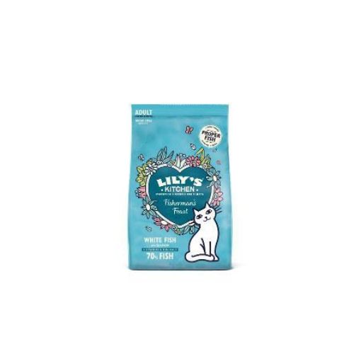 LILY'S KITCHEN GATTO PESCE BIANCO E SALMONE ADULTO Fisherman's Feast  350 GR