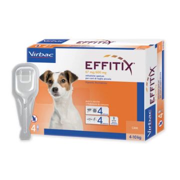 EFFITIX  4 PIPETTE per CANI da 4-10 KG