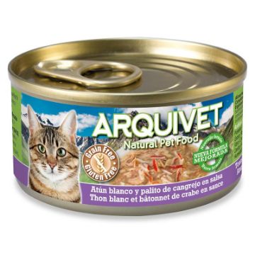 ARQUIVET UMIDO GATTO TONNO BIANCO E GRANCHIO 80  gr