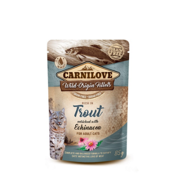 CARNILOVE UMIDO GATTO TROTA E ECHINACEA  85 gr