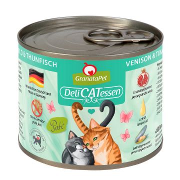 GRANATAPET GATTO UMIDO DELICATESSEN SELVAGGINA E TONNO 200 gr