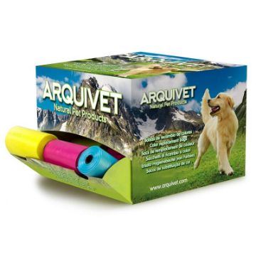 Sacchetti Deiazioni Colorati Arquivet 4x20 sacchetti. Igieni Per Cani