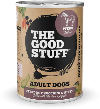 THE GOODSTUFF CAVALLO E ZUCCHINE UMIDO CANE  COMPLETO 400 GR. LATTINA 