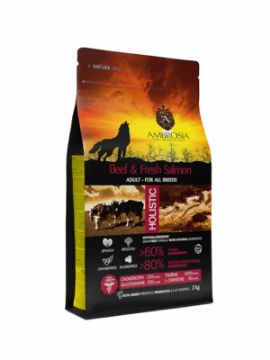  AMBROSIA PETFOOD MANZO E SALMONE CANE ADULTO 12 KG GRAIN FREE