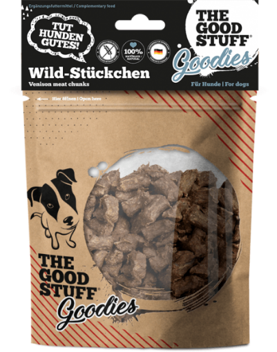 GOODSTUFF SNACK CARNE AFFUMICATA A LEGNO DI SELVAGGINA 150 GR. GRAIN FREE 