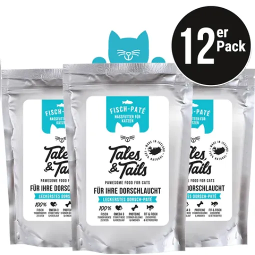 TALES & TAILS MERLUZZO UMIDO GATTO  COMPLETO 100 GR. BUSTINA