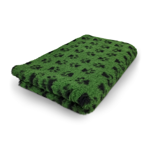 Tappeto VET BED VERDE CON ZAMPE NERE  tg. L 150 X 100 cm antiscivolo cani gatti 