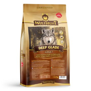 12,5 KG DEEP GLADE CERVO WOLFSBLUT CANE ADULTO GRAIN FREE