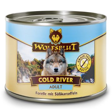 WOLFSBLUT UMIDO CANE  TROTA E PATATE DOLCI 200 gr