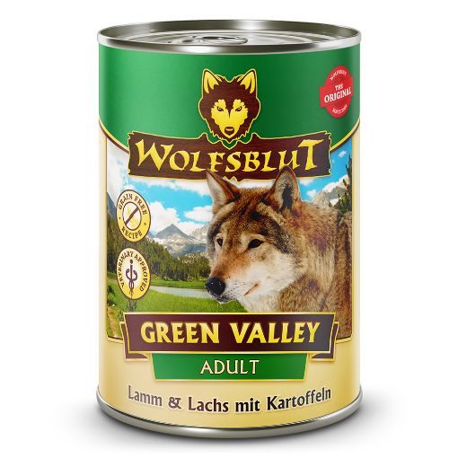 395 GR. AGNELLO SALMONE WOLFSBLUT GREEN VALLEY UMIDO CANE 