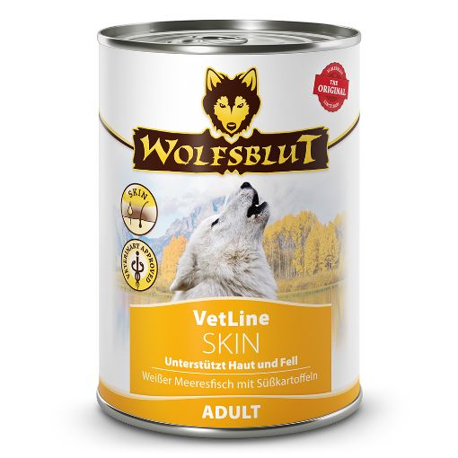 395 GR. PESCE BIANCO WOLFSBLUT SKIN UMIDO CANE