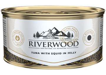 RIVERWOOD CAVIAR  UMIDO GATTO TONNO E CALAMARO 85 GR. 