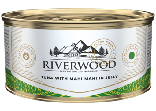 RIVERWOOD CAVIAR  UMIDO GATTO TONNO E PESCE AZZURRO SUGARELLO 85 GR.