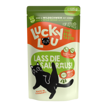 125 GR. MANZO CINGHIALE LUCKY LOU UMIDO GATTO 