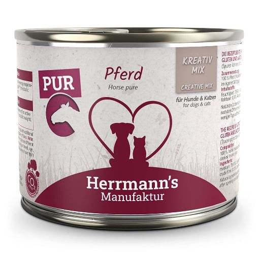 HERRMANN'S KREATIV MIX CAVALLO PUR UMIDO CANE- GATTO COMPLETO  200g 